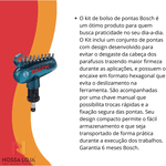 Kit de Bolso de Pontas para parafusar com 10 peças Bosch