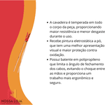 Cavadeira Articulada Metálica C/ Cabos De Madeira E Batente Plástico 120cm Tramontina