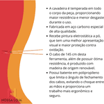 Cavadeira Articulada Metálica C/ Cabos de Madeira e Batente Plástico 145cm Tramontina