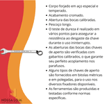 Chave Combinada 15mm C/ Pescoço MASTER C/ Corpo Forjado em Aço Especial Cromado Tramontina