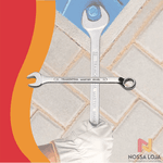 Chave Combinada 15mm C/ Pescoço MASTER C/ Corpo Forjado em Aço Especial Cromado Tramontina