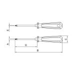 CHAVE FENDA PONTA CRUZADA CRV 6X150MM (1/4X6") PRO TRAMONTINA