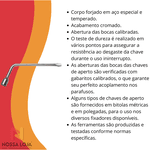 Chave de Roda Tipo L 17mm Master C/ Corpo em Aço Especial Cromado Tramontina