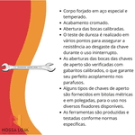 Chave Fixa 10x11mm Master C/ Corpo em Aço Especial Cromado Tramontina