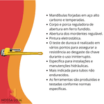 Chave P/ Tubos Master C/ Corpo em Ferro Fundido e Mandíbulas Modelo Americano 35cm Tramontina