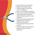 Alicate Meia Cana Basic em Aço Especial C/ Empunhadura Em PVC Azul 12,7cm Tramontina