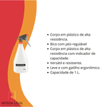 Pulverizador Plástico Manual 1L Tramontina