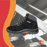 Botina De Couro Nubuck Preta Num.42 Premier Marluvas