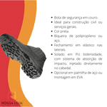 Botina de Couro c/ Elástico Tam. 37 Vulcaflex Marluvas