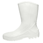 Bota De Pvc Sem Forro Cano Médio Branca Tam.44 Vulcaflex Marluvas
