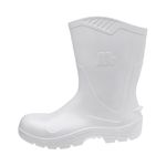Bota De Pvc S/ Forro Branca Cano Longo Tam.43 Marluvas