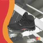 Botina De Couro Nubuck Climatech Grafite Num.39 Premier Plus Marluvas