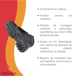 Bota linha Metatarso Externo Tam.36 Composite Marluvas