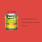 Tinta Esmalte Sintético Brasimob Laranja 3,6L Brasilux