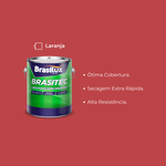 Tinta Primer Sintético Brasitec 0,9L Laranja Brasilux
