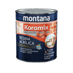 RESINA INCOLOR FOSCO BASE SOLVENTE 0,9L KOROMIX MONTANA