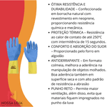 Luva Látex e Neoprene Bicolor Tam.10 (EG) Volk
