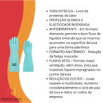 Luva Nitrílica 45 Tam.8 (M) Volk