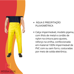 Calça PVC C/ Forro Amarelo Tam EXG Brascamp
