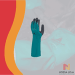 Luva Nitrílica / Poliamida CHEMSAFE Tam. 10 Delta Plus