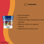 Massa Calafetar F12 Castanho 400Gr Viapol