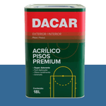 Tinta Acrílica Piso Premium Fosco Cor Azul 18L Dacar