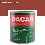 Tinta Acrílica Piso Fosco Cor Vermelho 900ML Dacar