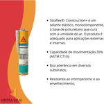 Selante Sikaflex Construction Cinza 300 ML Sika