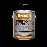 Esmalte Direto na Ferrugem Preto Brilhante 3,6L Brasilux