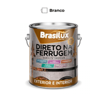 Esmalte Direto na Ferrugem Branco Brilhante 3,6L Brasilux