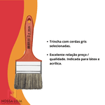 Trincha Média Látex e Acrílica 3 395/7 Atlas