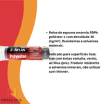 Rolo Espuma Cinza 23cm 406/23 Atlas