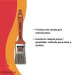 Trincha Média Látex e Acrílica 1.1/2” 395/4 Atlas
