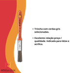 Trincha Média Látex e Acrílica ½” 395/1 Atlas
