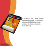 Kit de Pintura c/ Rolo de Lã 23cm 3 peças 428/22 Atlas