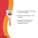 Espátula de Aço Reformçado 10cm Atlas