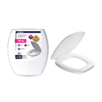 Assento Sanitário Almof Quadr. Plástic Branco PR1064-2 Atlas