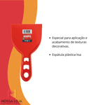 Espátula Plástica Lisa 10cm 150/10 Atlas