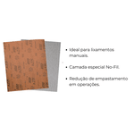 Folha Lixa No Fil Seco A275 230X280mm GR 80 (Kit c/ 25) Norton