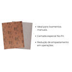 Folha Lixa No Fil Seco A275 230X280mm GR 180 (Kit c/ 25) Norton