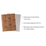 Folha Lixa No Fil Seco A275 230X280mm GR 220 (Kit c/ 25) Norton