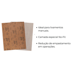 Folha Lixa No Fil Seco A275 230X280mm GR 400 (Kit c/ 25) Norton