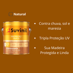 Verniz Proteção Tripla B. Água Natural Brilh 3,6L Suvinil