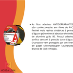 Fita AntiDerrapante 50mmx5m Preta/Amarela Adere