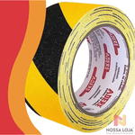 Fita AntiDerrapante 50mmx5m Preta/Amarela Adere