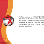 Fita Demarcação Solo 50mm X 30m Preta Adere