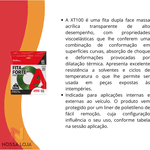 Fita Dupla Face Transparente XT100 9mm X 20m Adere