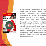 Fita Forte Dupla Face Massa Acrilica Transp. 24mmX02m Adere