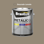 Tinta Esmalte Sintético Metálico Dourado Laredo 0,9L Brasilux