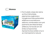 Kit Tinta para Piscina PU Acrílico Branco 4,5L Brasilux